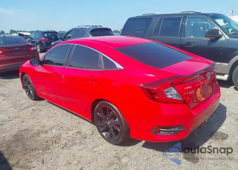 2019 Honda Civic Sport z USA, uszkodzony, nr VIN 2HGFC2F82KH512806